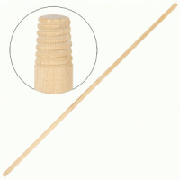 Черенок (рукоятка) 120см, с резьбой, d=2,2см, 1 сорт, береза 80941