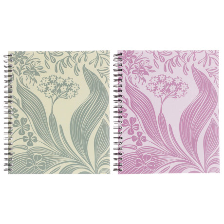 Тетрадь общая "Botanica", формат А5, 96 л. в клетку, пластиковая обложка, спираль, в ассортим.