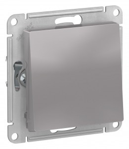 Systeme Electric AtlasDesign мех. выкл. (перекл. проходной) СУ 1 кл. алюм. (пл.осн.) ATN000361 (10!)