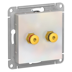 Systeme Electric AtlasDesign мех. аудио роз. СУ 2 мест. жемчуг ATN000487 (5!)