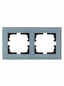 Lezard VESNA рамка акрил СУ 2 мест., гориз., серо-голубая 742-7080-147