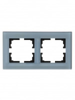 Lezard VESNA рамка акрил СУ 2 мест., гориз., серо-голубая 742-7080-147