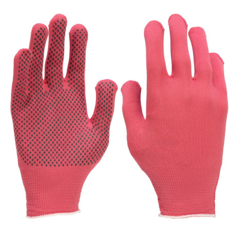 Перчатки в наборе, 4 пары, цвета в ассортименте, ПВХ точка, L, Palisad