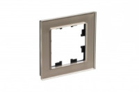 Systeme Electric AtlasDesign Nature рамка СУ 1 мест. стекло шампань ATN320501 (3!)