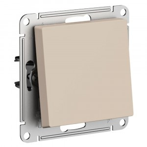 Systeme Electric AtlasDesign мех. выкл. СУ 1 кл. кнопка песочный ATN001215 (5!)