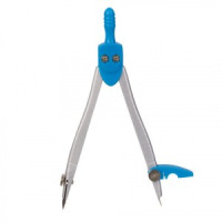 Циркуль BRAUBERG &quot;Klasse&quot;, 115 мм, пласт. пенал, ассорти, дисплей, 210526