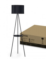 ASD/InHome св-к напольный торшер ТНО 04ПВ-E27-BB 60W E27 полка, черный/черный 350x350x1520 0248