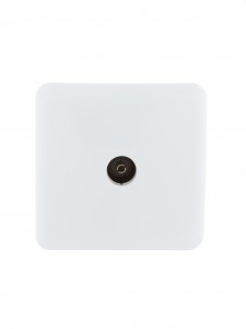 Lezard VIOLA роз. ОУ 1 мест. TV RG6 (оконечн.) бел. (корп. ABS) 751-0200-130