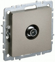 IEK BRITE мех. роз. СУ TV проходная РТВ10-0-БрШ, шампань BR-A10-P-K37