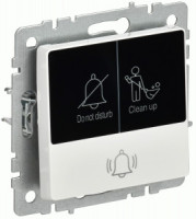 IEK BRITE мех. кнопка звонка СУ (инд. для отелей) 10А ВС10-1-9-БрБ белый BR-V14-2-10-K01