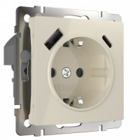 Werkel мех. роз. СУ 1 мест. 16A земля USB тип A+C (слоновая кость) W1171703 a056273