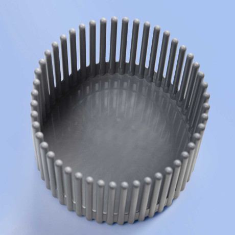 Кашпо Южное 1,8 л серый шёлк х6