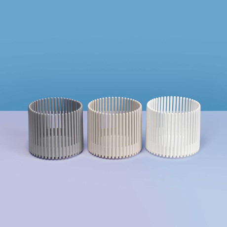 Кашпо Южное 1,8 л серый шёлк х6