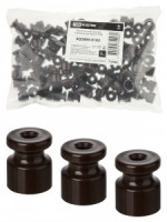 TDM РЕТРО Изолятор (ABS-пластик) коричневый (уп. 100 шт, цена за шт.) SQ2804-0102