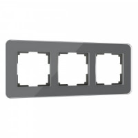 Werkel рамка СУ 3 мест. Elite (графит, стекло) W0032440