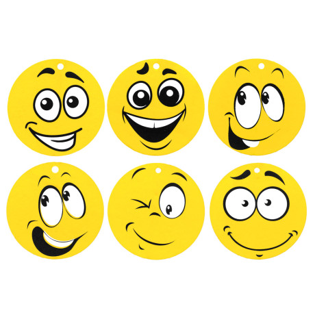 NEW GALAXY Ароматизатор бумажный "Смайл", 5 гр., дисплей 60 штук, цена за 1шт