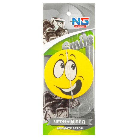 NEW GALAXY Ароматизатор бумажный "Смайл", 5 гр., дисплей 60 штук, цена за 1шт