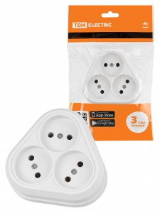 TDM Ладога роз. ОУ 3 мест. 10A IP20 белая SQ1801-0136