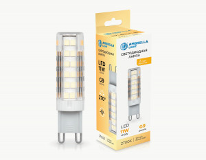Ambrella лампа св/д G9 11W(880lm) 2700K 2K 16х61 101103