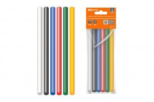 TDM Алмаз клеевые стержни универсальные цветные, 11x100мм, набор 6шт SQ1024-0518
