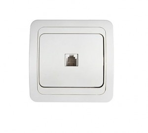 ASD/inHome CLASSICO роз. комп. СУ 1 мест. (RJ45) белая 4263