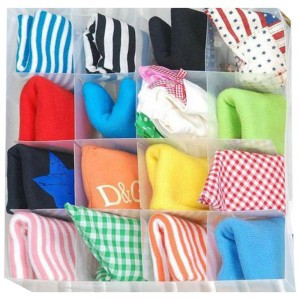 Коробка д/белья PSB-03/16, 16 ячеек, 30*30*10см, пластик 312554 Рыжий Кот