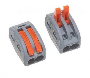 STEKKER клемма СМК с рычагом LD222-412, 2x2,5(4)мм2 32A (уп.5шт, цена за уп) 32420