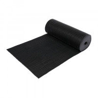 Коврик-дорожка ПВХ  Zig-Zag 8 мм 0,9*10 м, против скольжения, черный VORTEX