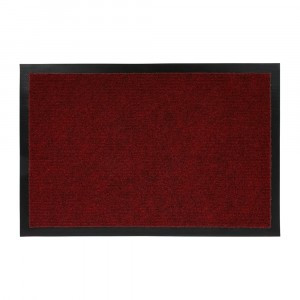 Коврик придверный вл/впит Ребристый 60*90см,красный,h ворса=0,5см,п/э,подложка ПВХ,TRIP,24326/VORTEX
