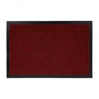 Коврик придверный вл/впит Ребристый 60*90см,красный,h ворса=0,5см,п/э,подложка ПВХ,TRIP,24326/VORTEX