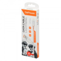 Кабель GoPower GP01L USB (m)-Lightning (m) 1.0м 2.4A ПВХ белый (1/200/800) 00-00018567