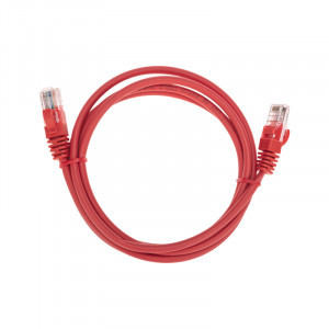 REXANT коммутац. шнур (патч-корд) U/UTP, cat5e, 1,5м, литой, RJ45-RJ45, LSZH, красный, 02-0103-105