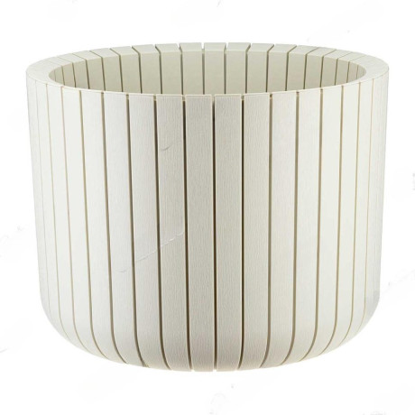 Кашпо ШАТО D380мм H300мм 29л бел.ротанг  М3040 х1