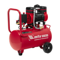 Компрессор безмасляный малошумный SPC 1500/24, 1500 Вт, ресивер 24 л, 260 л/мин// MTX