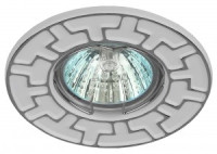 ЭРА ST5 CH/WH св-к  штампованный MR16,12V/220V, 50W белый/хром (100/2800)