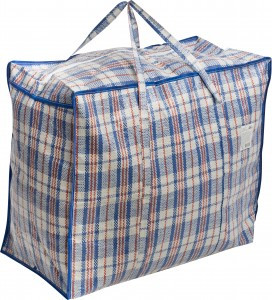 Сумка хозяйственная Клетка 60*50*30см, полипропилен 8579 Рыжий Кот