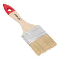 Кисть плоская &quot;Стандарт&quot; 2.5&quot; (63 мм) натуральная щетина, деревянная ручка MTX