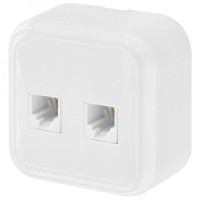 Bylectrica ПРАЛЕСКА роз. телефонная 2-х местная белый, (ТР24-032)