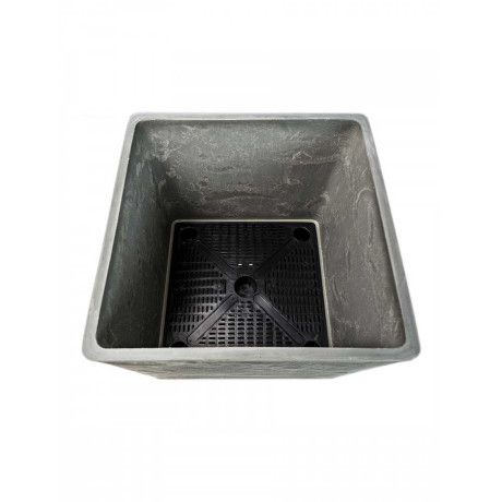 Горшок 6,5 л древесный уголь H-16UF20-1ду