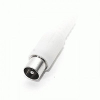 Штекер TV пласт. бел. Сигнал