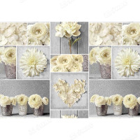 Клеенка н/о 135*20  ПЕРФЕКТ 572/15 цветы беж Тверь