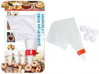 Декоратор д/крема 6 насадок JH80-1 пластик/винил Мультидом