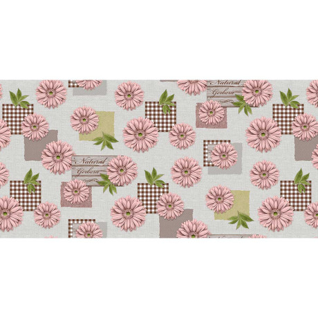 Клеенка н/о 135*20  ПЕРФЕКТ 621/2 (Герберы Желтые)Тверь