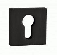 Накладка на цилиндр квадрат. PUERTO, черный INET AL 03 B