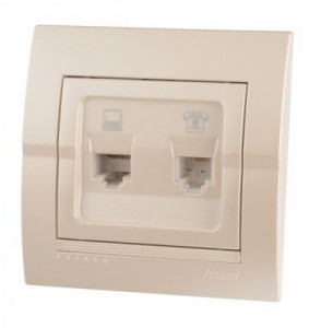 Lezard DERIY роз. СУ 1 мест. комп.+телеф. перламутр