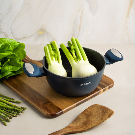 SATOSHI Ривьера Наб.посуд.8пр, а/пр.покр.:кастр.+крышки:2.3л;3.8л; ковш+крышка1,3л;сков.24,28см