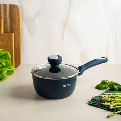 SATOSHI Ривьера Наб.посуд.8пр, а/пр.покр.:кастр.+крышки:2.3л;3.8л; ковш+крышка1,3л;сков.24,28см