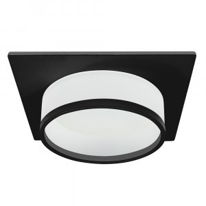 Feron св-к встр. GX53 DL501 квадрат черный IP20 110х110х48 51088