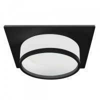 Feron св-к встр. GX53 DL501 квадрат черный IP20 110х110х48 51088