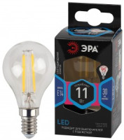 ЭРА F-LED шар G45 E14 11W(930Lm) 4000K 4K филамент (нитевидная) прозр. 75х45 P45-11W-840-E14 4710